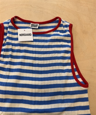 NPS - Tank top kontrast Blue/ecru/red